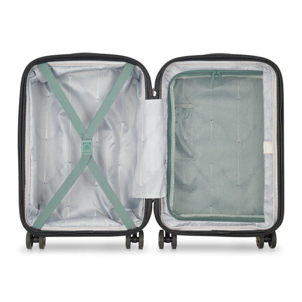 Delsey Shadow 5.0 premium hard shell luggage front view for travel in Pakistan