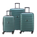 Delsey Shadow 5.0 blue hard shell suitcase with spinner wheels for travelers in Pakistan