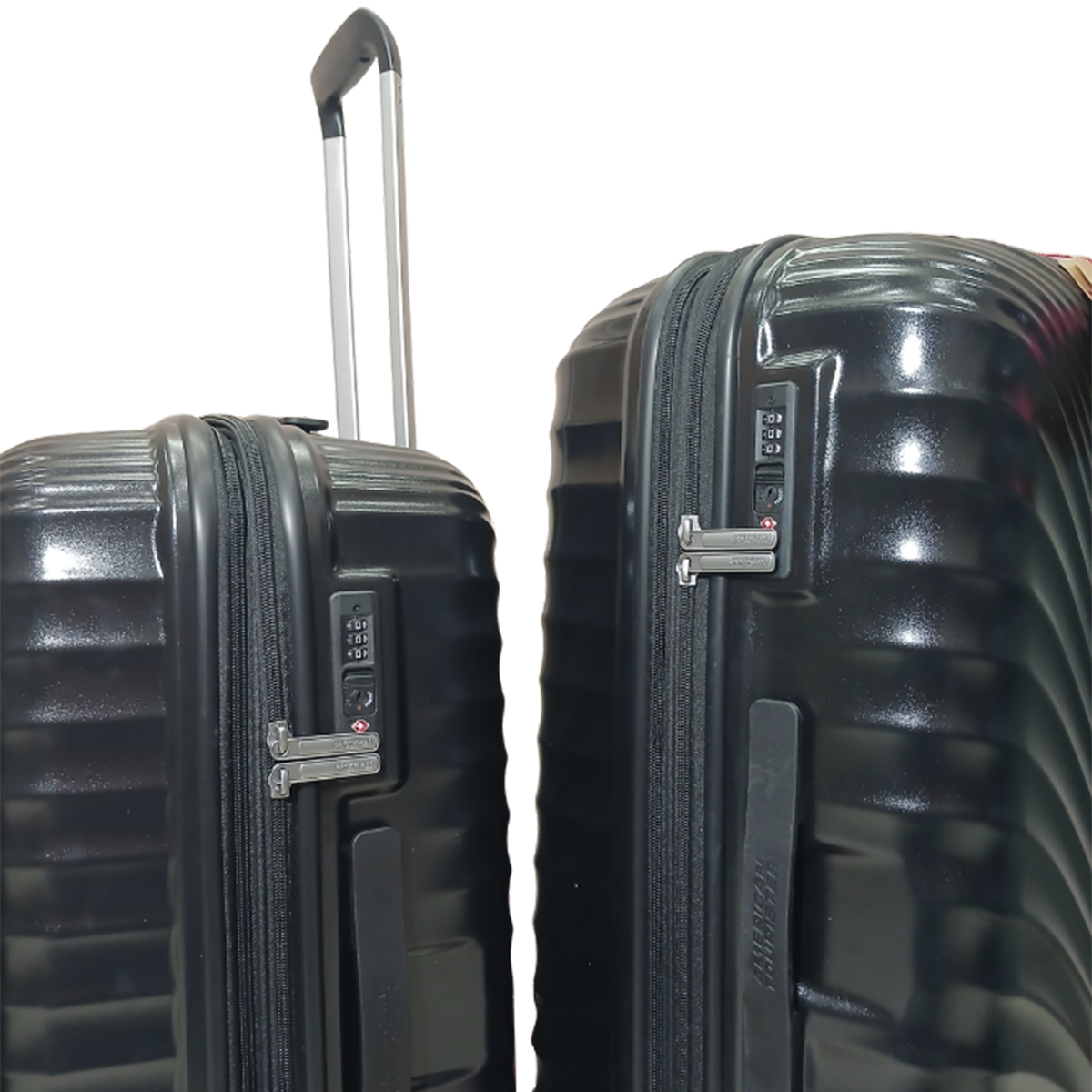 American Tourister Set Side View TSA Lock Noman Luggage