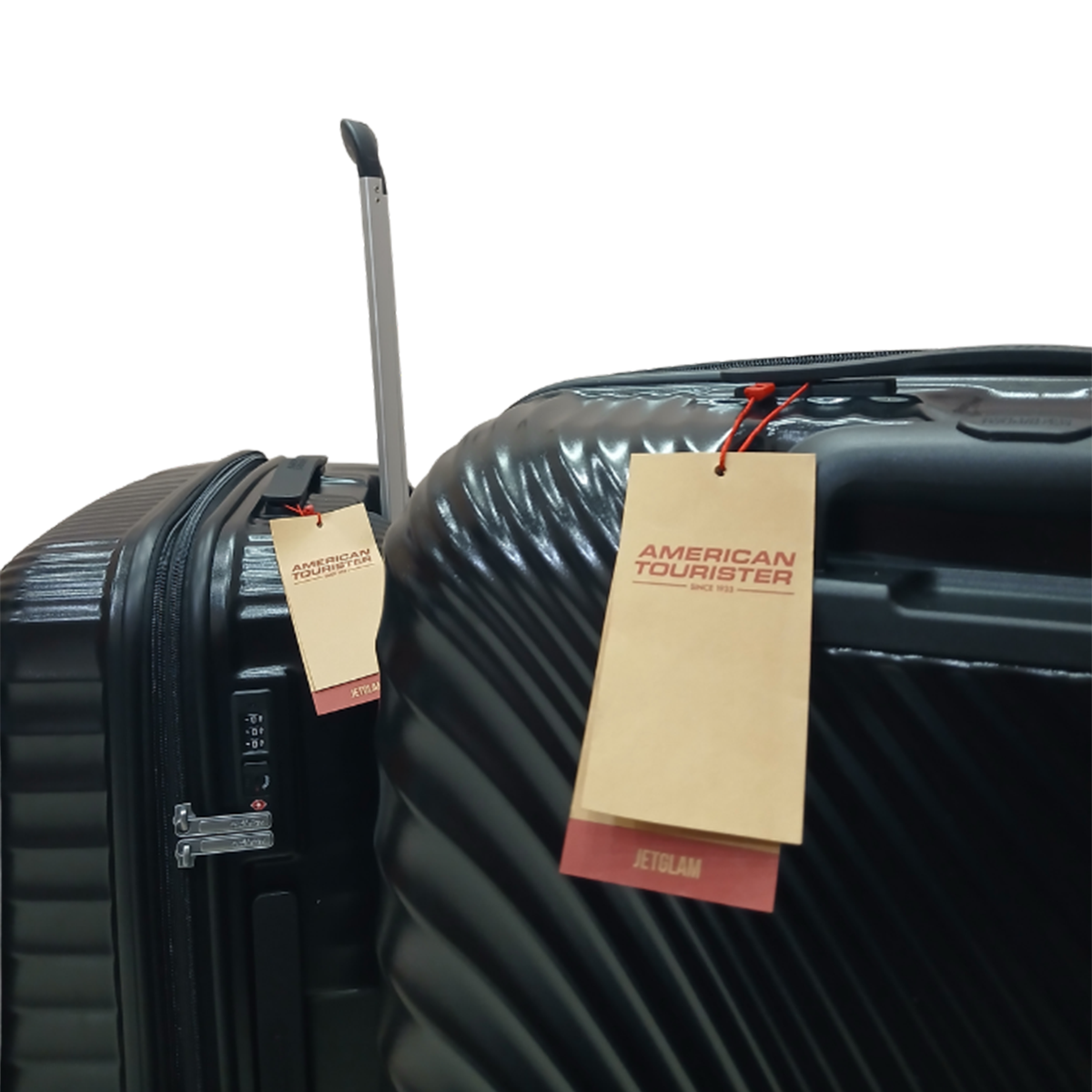 American Tourister Set Side View TSA Lock Noman Luggage