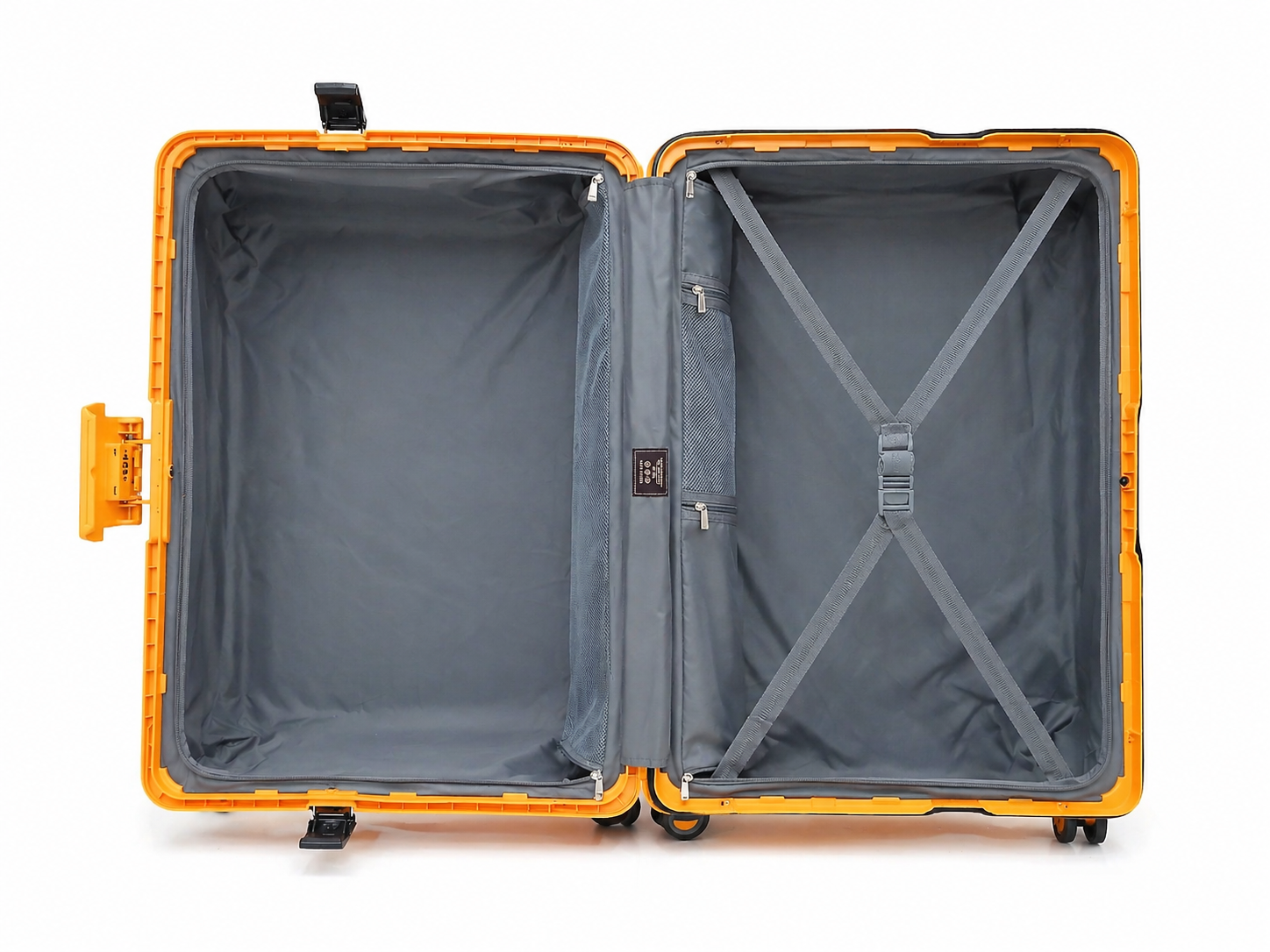 Bubule Orange Luggage Set Internal Packing Space Karachi