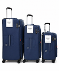Delsey Paris Blue Soft Set Side View Noman Luggage Karachi