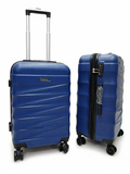 Pigeon Blue Trolley Bag Interior Mesh Pockets Karachi