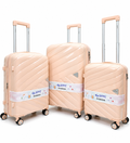 Buy Summit 3-Piece Peach PP Hard Shell Luggage Set Karachi