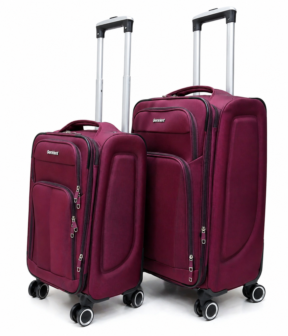 Eminent Maroon Trolley Bag Side Profile Noman Luggage