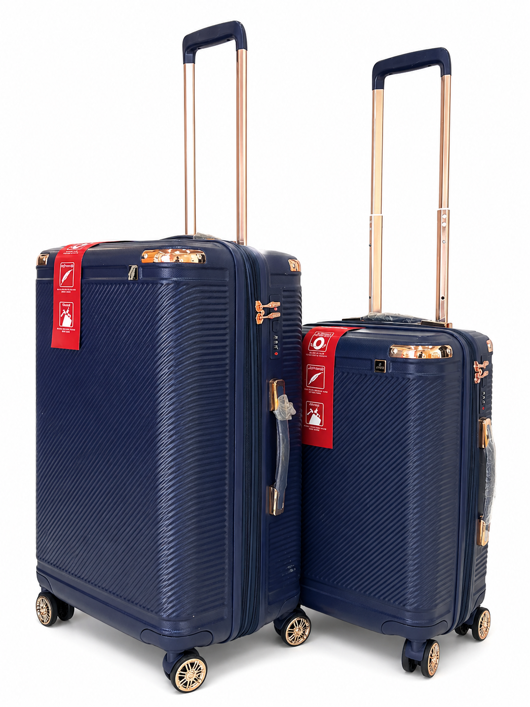Buy Asoda Lightweight Expandable Navy Blue Suitcase Karachi
