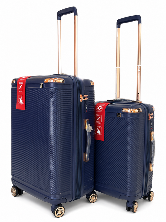 Buy Asoda Lightweight Expandable Navy Blue Suitcase Karachi