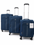 Buy Original Delsey Paris 3-Piece Blue Soft Luggage Set