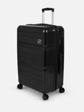 Glossy PP hard shell luggage set with spinner wheels