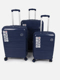 Unbreakable shine PP material travel luggage set