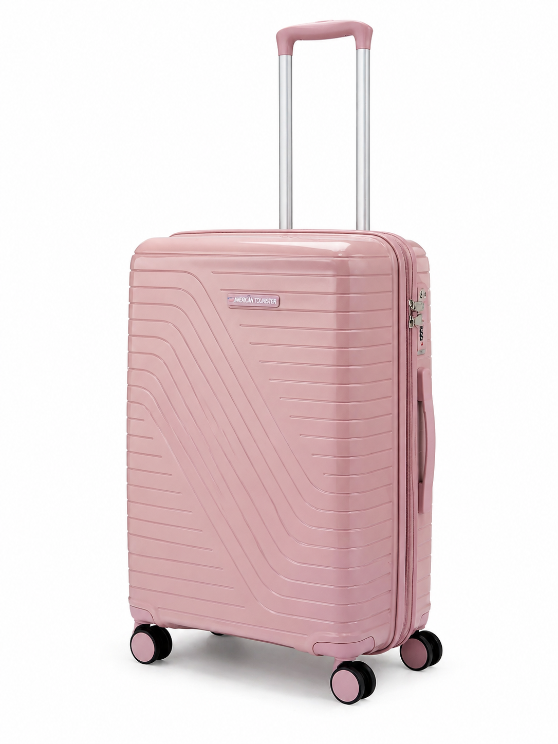 American Tourister Set Side View TSA Lock Noman Luggage