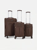 Softside spinner luggage bag for international travel