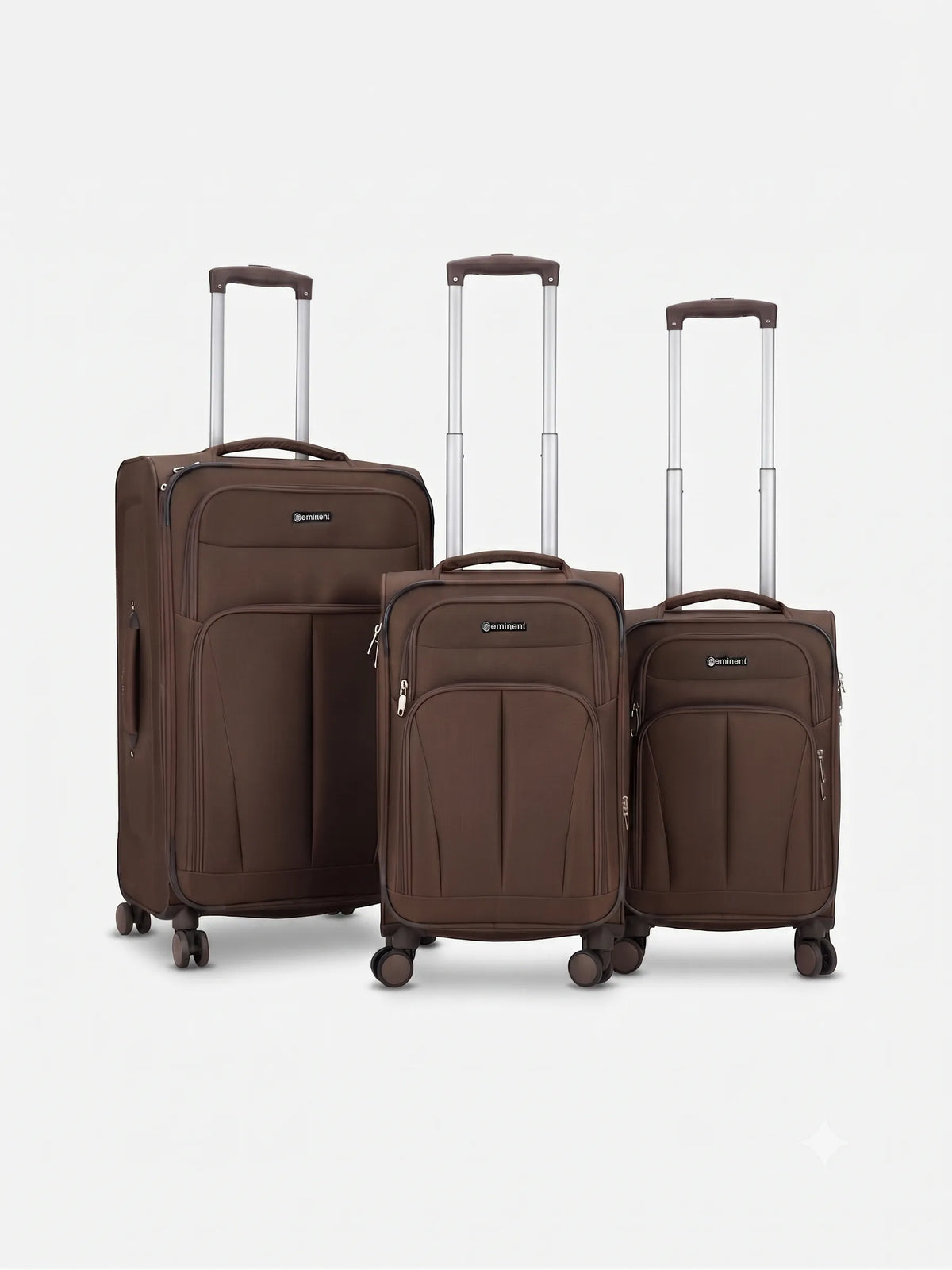 Softside spinner luggage bag for international travel