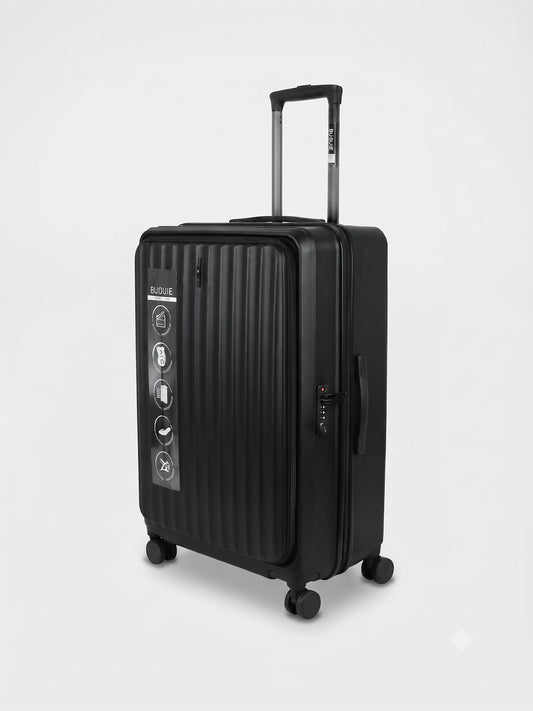 Bubule Casper hard shell suitcase featuring durable PP body, smooth wheels, and telescopic handle
