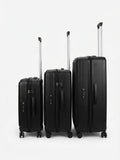 Black Bubule Casper travel luggage with front access opening design for easy packing and quick access