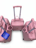 Summit expandable luggage suitcase set with durable shell protection and modern travel design