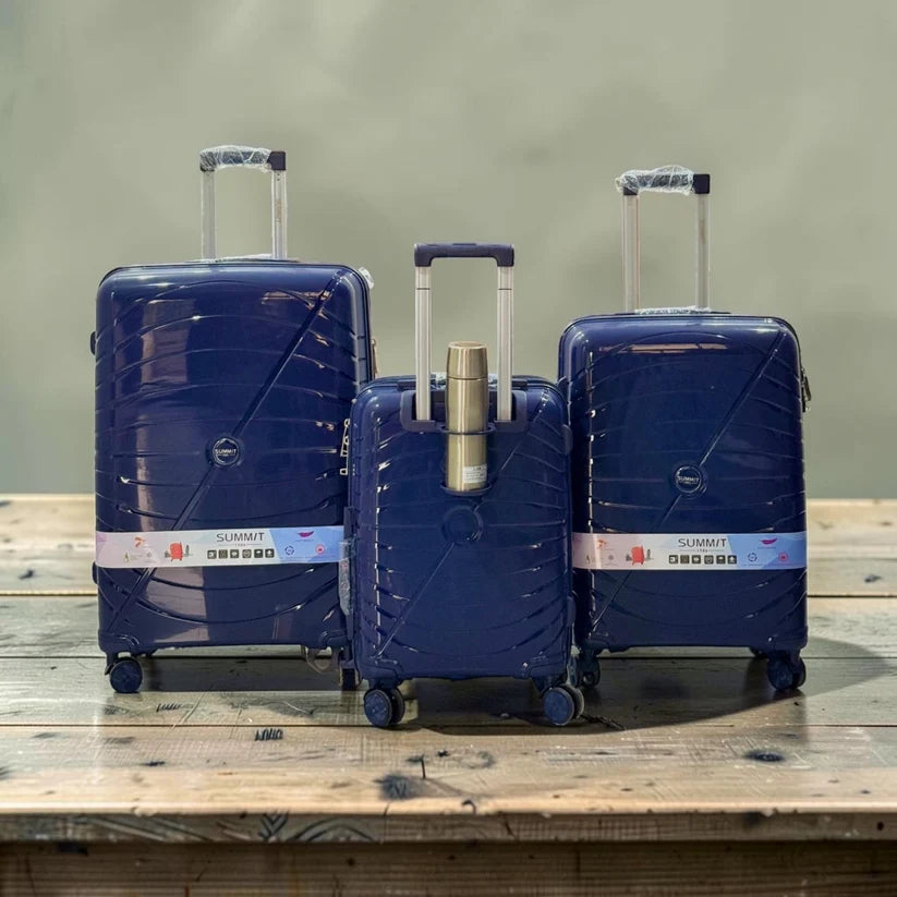 Summit premium suitcase collection with durable construction and modern travel style