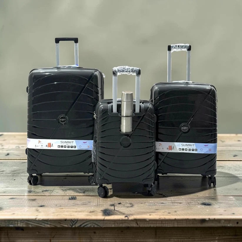 Summit pink cabin luggage and travel bags with premium PP material finish